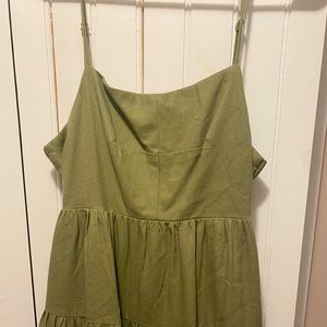 Green Ruffle Dress